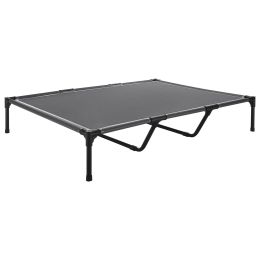 Elevated Dog Bed for Large Dogs, Portable Raised Dog Cot with Steel Metal Frame and Breathable Teslin Mesh
