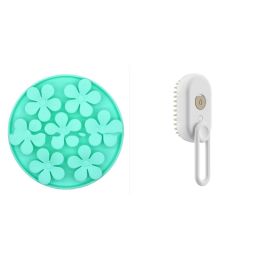 Cat Steam Brush Steamy Dog Brush 3 In 1 Electric Spray Cat Hair Brushes For Massage Pet Grooming Comb Hair Removal Combs Pet Products (Option: Set7-USB)